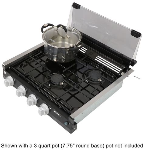 3 burner gas cooktop camping